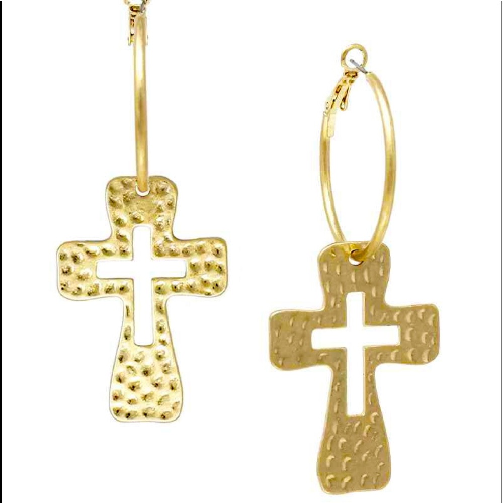 Cross my heart Hoops-Gold